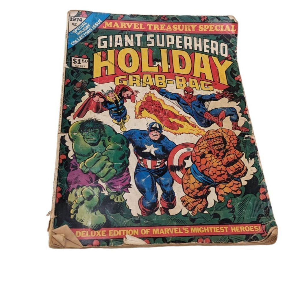 Marvel Treasury‎ Special Giant Superhero Holiday Grab Bag Vintage 1974